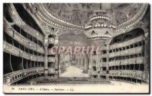 Paris - 9 - L & # 39Opera - Interior - Old Postcard