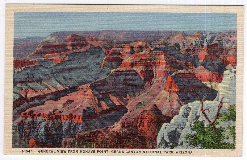 Grand Canyon National Park, Arizona, General View From Mohave Point