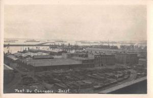 Brest France Port du Commerce Real Photo Antique Postcard J47855