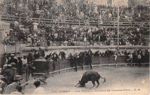 Lot 57 france nimes bull corrida the arenas on a free race day