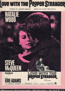 Steve McQueen Love With The Proper Stranger XL Sheet Music