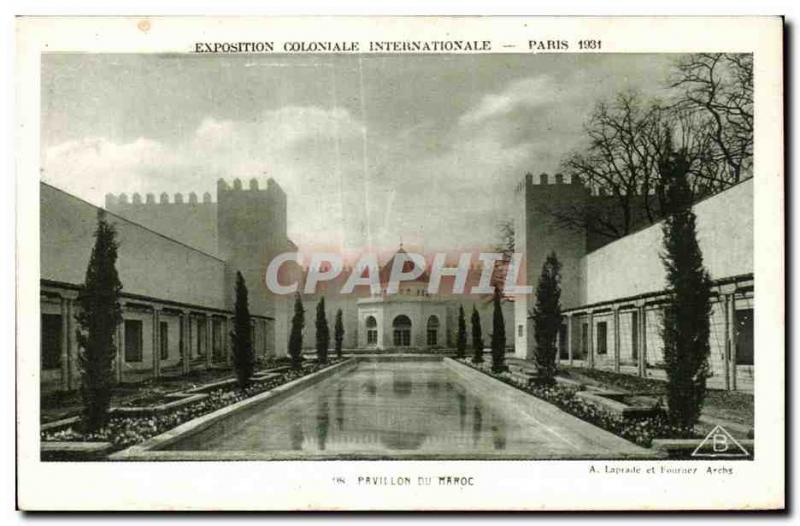 Old Postcard International Colonial Exposition Paris 1931 Morocco Pavilion