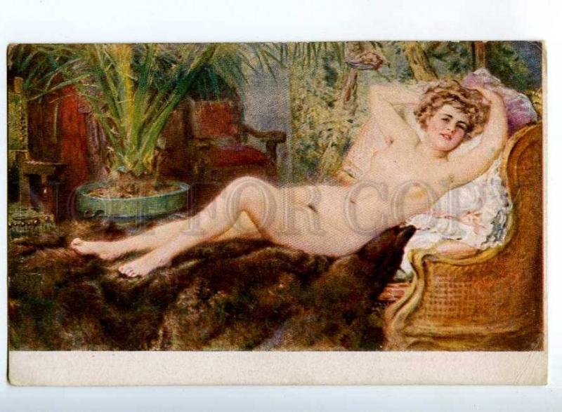 224271 RUSSIA Makovsky NUDE nude girl Luban #85 old postcard