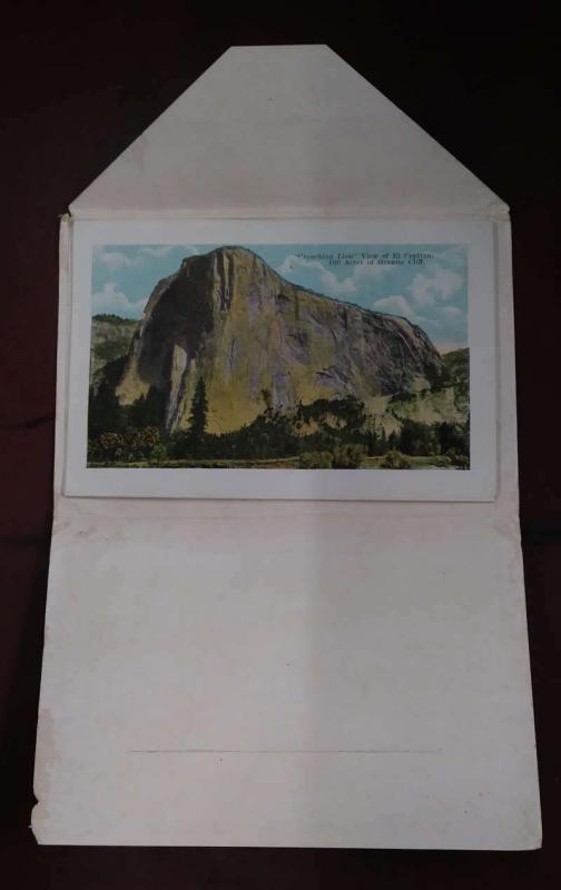 Yosemite National Park California Scenic View Fold Out Postcard Folder J926460