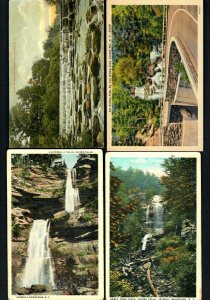 #595 (4) Pcs Catskill Mts. Bastien, Kaaterskill, Santa Cruz Falls, Callicoon Crk