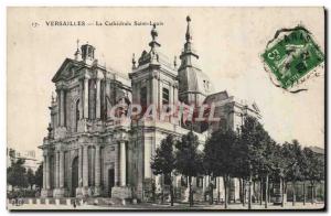 Old Postcard Versailles La Cathedrale Saint Louis