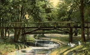 Rustic Bridge in South Park - Genesee Valley Park, Rochester, New York DB