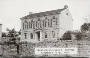 Museum Virginia City MT Montana Unused Ronnie Sinclair Real Photo Postcard E58