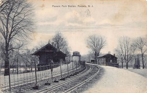 J86/ Passaic Park New Jersey Postcard c1910 Railroad Depot Station 36