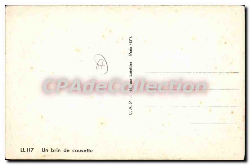 Old Postcard A little chat