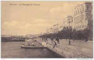 SIRACUSA, Sicilia, Italy, 1900-1910's; La Passeggiata Aretusa, Sail Boat