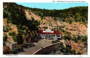 Colorado Manitou Entrance To The Cave Of The Winds Curteich