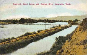Sunnyside Canal Intake Yakima River Sunnyside Washington 1911 postcard