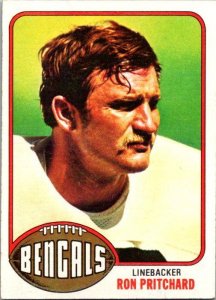 1976 Topps Football Card Ron Pritchard Cincinnati Bengals sk4268