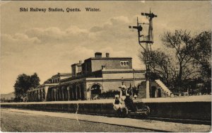 PC PAKISTAN, QUETTA, SIBI RAILWAY STATION, Vintage Postcard (b43240)