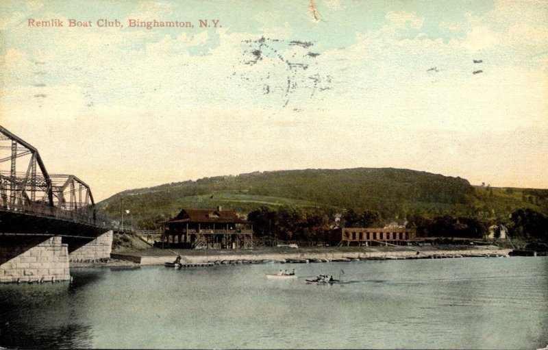 New York Binghamton Remlik Boat Club 1915