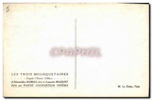 Old Postcard Cinema The Three Musketeers Alexandre Dumas Auguste Maquet