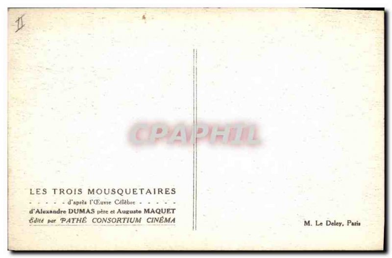 Old Postcard Cinema The Three Musketeers Alexandre Dumas Auguste Maquet
