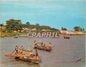 Modern Postcard Dahomey Porto Novo Port Lagoon Boat