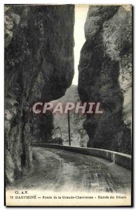 Old Postcard Dauphine Route Grande Chartreuse Entree Desert