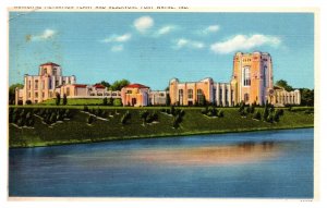 Vintage 1940's Postcard Municipal Filtration Plant and Reservoir Fort Wayne IND.