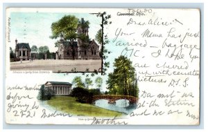 1904 Entrance to Spring Grove Cemetery Cincinnati Ohio OH PMC Postcard