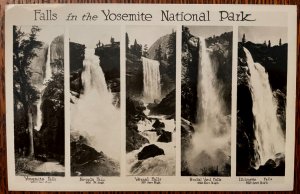 Vintage Postcard 1930's Yosemite National Park, The Falls, California (CA) RPPC