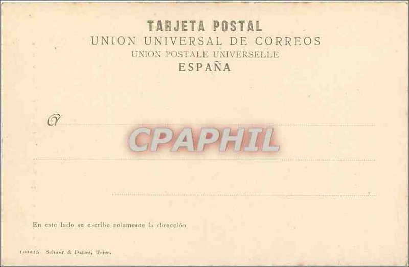 'Old Postcard ''Cathedral of Burgos staircase Dore Upper door or Coroner ia'