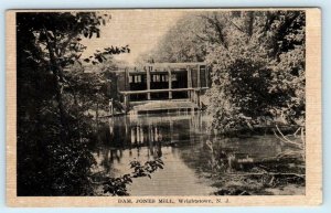 WRIGHTSTOWN, New Jersey NJ ~ Dam JONES MILL Burlington County c1910s  Postcard