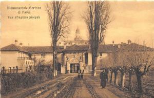 BF34268 monumento certosa di pavia viale all ingresso italy  front/back scan