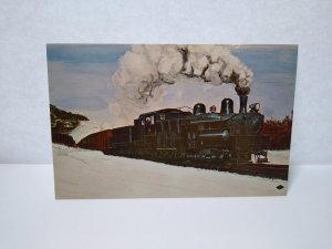 Railroad Postcard Western Maryland 6 Locomotive Steam Train Vindex Unused