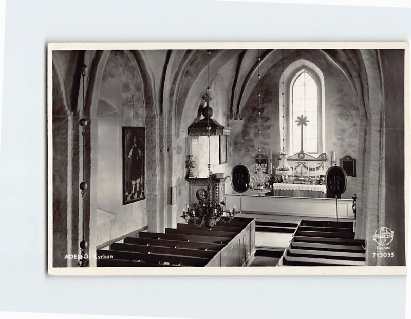 Postcard Kyrkan, Adelsö, Sweden