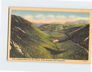 Postcard Crawford Notch White Mountains New Hampshire USA