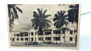 School Children Playing at School Colquilhatville Belgian Congo Vtg Postcard