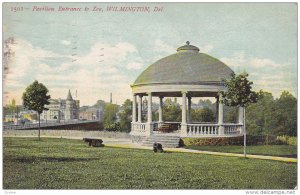 Pavilion Entrance to Zoo, Wilmington, Delaware, PU-1907