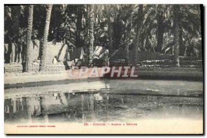 Old Postcard Figuig Bassin Zenaga