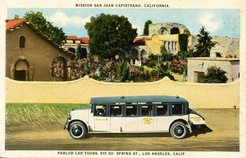 CA - San Juan Capistrano. Parlor Car Tours