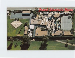 Postcard Frank Sinatra's Home Rancho Mirage California USA