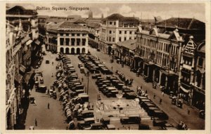 PC CPA SINGAPORE, RAFFLES SQUARE, VINTAGE POSTCARD (b4303)