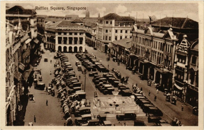 PC CPA SINGAPORE, RAFFLES SQUARE, VINTAGE POSTCARD (b4303)