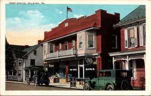 Postcard U.S Post Office in Palmyra, Pennsylvania