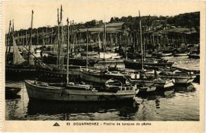 CPA DOUARNENEZ - Flotille de barques de peche (252776)