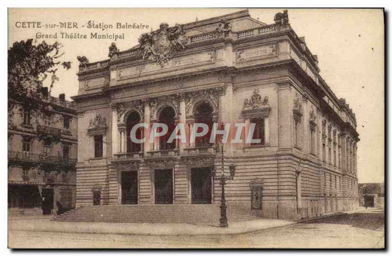 Old Postcard The Sea Grand Theater News