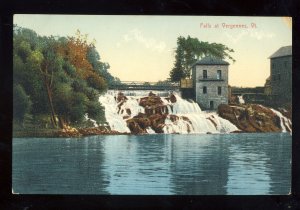 Early Vergennes, Vermont/VT Postcard, View Of Falls