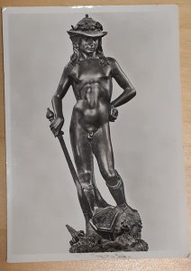 RPPC Italy Florence - Dontalleo's bronzes sculpture of David  1950s