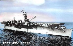 USS Cabot CVL 28 WWII Service Unused 