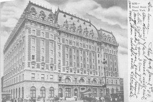 Hotel Astor, Manhattan, New York City, N.Y., Early Postcard, Used in 1908