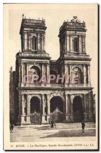 Old Postcard Auch Basilica fa?ade West