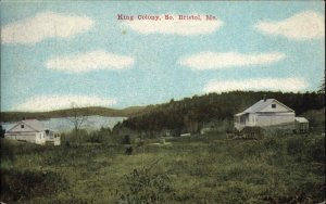 South Bristol Maine ME King Colony Water View c1910 Vintage Postcard