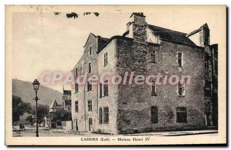 Postcard Old House Cahors Henri IV